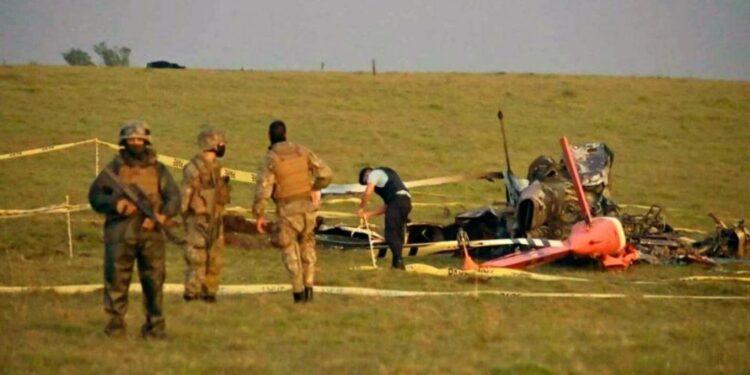 Se incendió un helicóptero que llevaba vacunas Pfizer a Uruguay