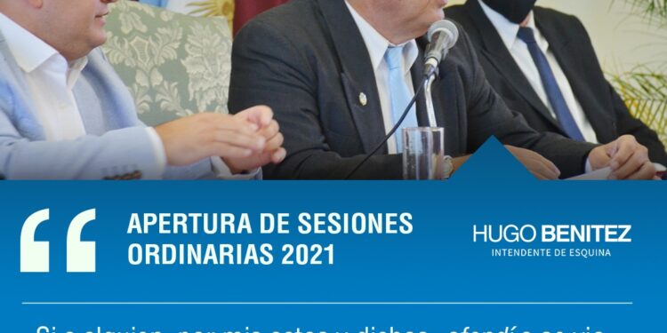 El intendente Hugo Benítez dio inicio a las Sesiones Ordinarias