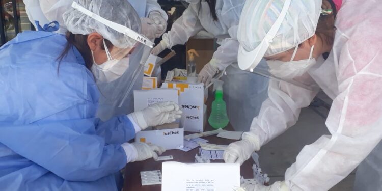 Brote de coronavirus: Arrancaron los hisopados masivos