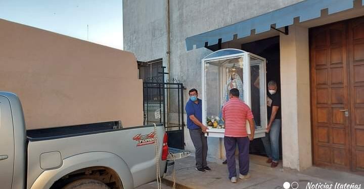La Virgen de Itatí partió a visitar a los pueblos peregrinos