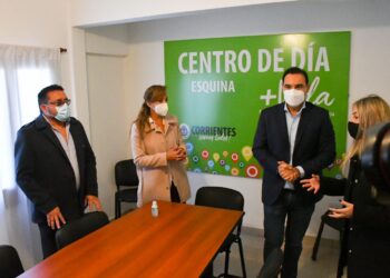 Esquina: Valdés inauguró refacciones en el Club San Martín y habilitó el Centro de Día para tratamiento de adicciones