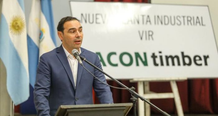 Futuro mega aserradero: Valdés encabezó acto de inicio de obras