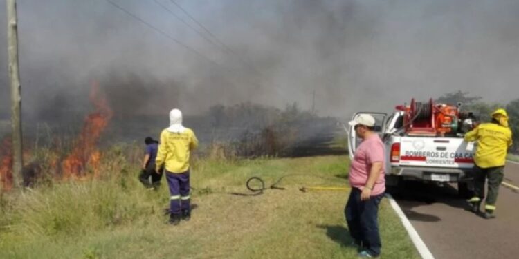 Bomberos de Caá Catí se recuperan de las quemaduras que sufrieron en un incendio