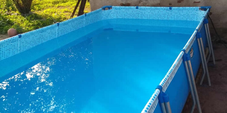 Una mujer embarazada de 8 meses fue hallada muerta en una pileta de lona