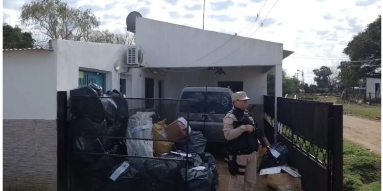 Corrientes: Prefectura secuestró un cargamento de mercadería ilegal valuado en más de cuatro millones de pesos
