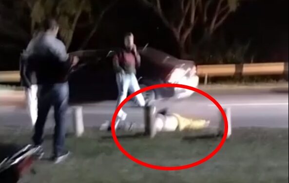 Peligrosa caravana de motos: murió un joven y su hijo de dos años