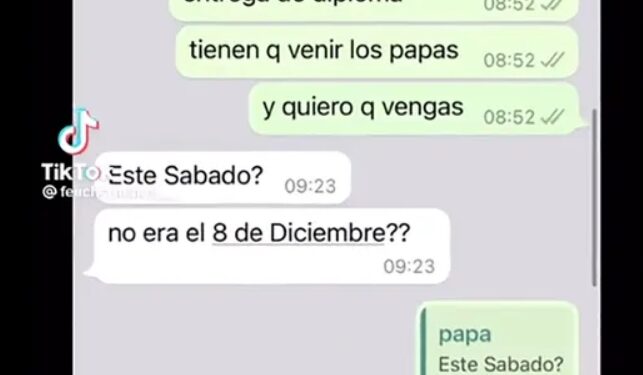 Un papá estalló porque el colegio lo convocó a la entrega de diplomas para este sábado