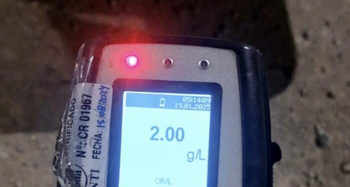 Borracho escapó de la alcoholemia: le sacaron la licencia y el auto