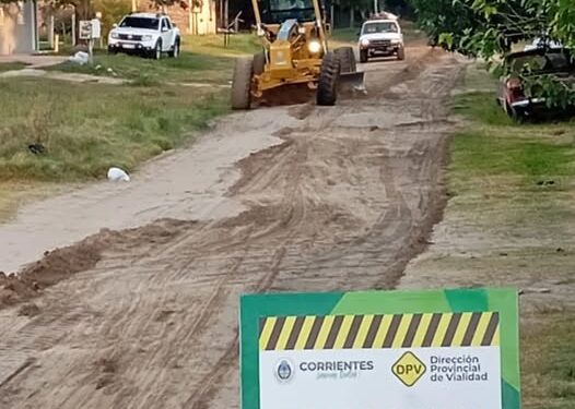 La Dirección Provincial de Vialidad trabaja en las calles aledañas al nuevo escenario del Carnaval de Esquina
