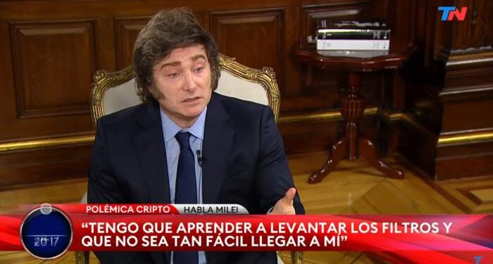 Milei tras el escándalo de las Cripto: “Yo no lo promocioné, yo lo difundí”