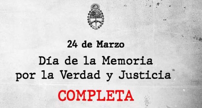 Nación difundió un video en redes sociales por el 24 de marzo