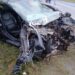 Tremendo accidente: automovilista chocó de frente contra un camión