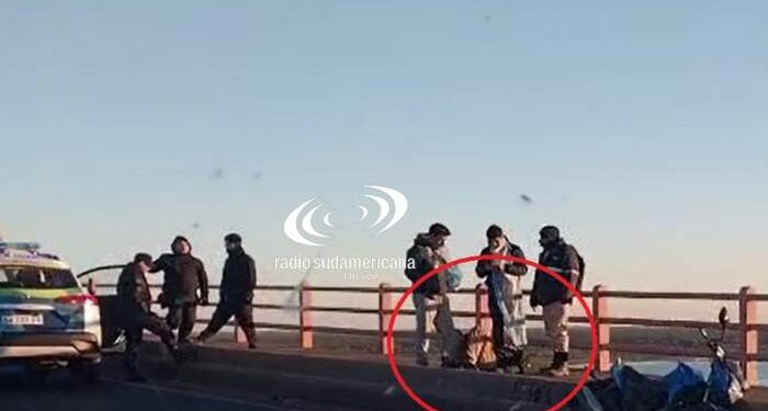 Un accidente sobre el Puente Belgrano ocasionó serias demoras