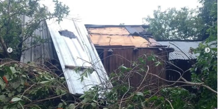 Una “cola de tornado” provocó graves daños en el paraje Manantiales