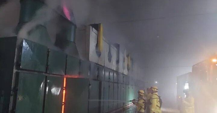 Incendio en un parque industrial del interior correntino