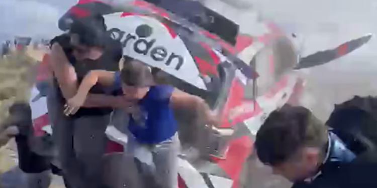 Un espectador murió en un impactante accidente en el Rally Sudamericano