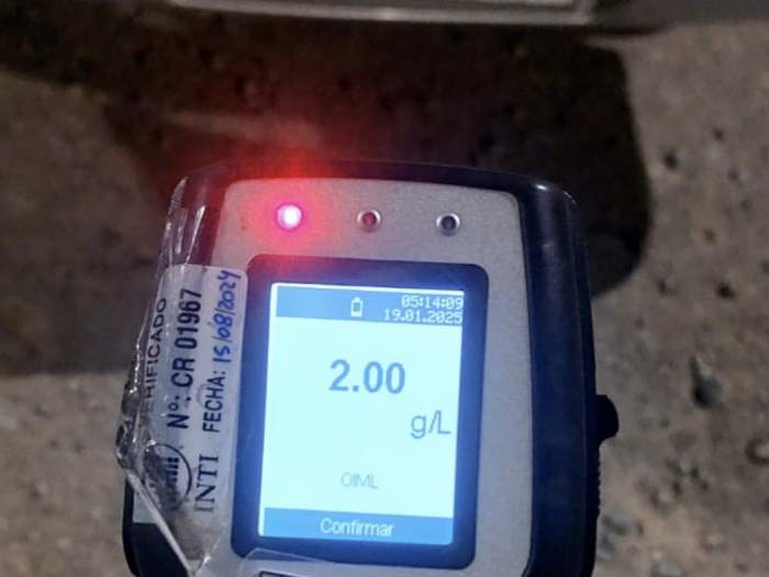 Borracho escapó de la alcoholemia: le sacaron la licencia y el auto