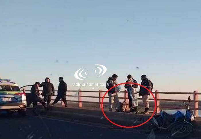 Un accidente sobre el Puente Belgrano ocasionó serias demoras