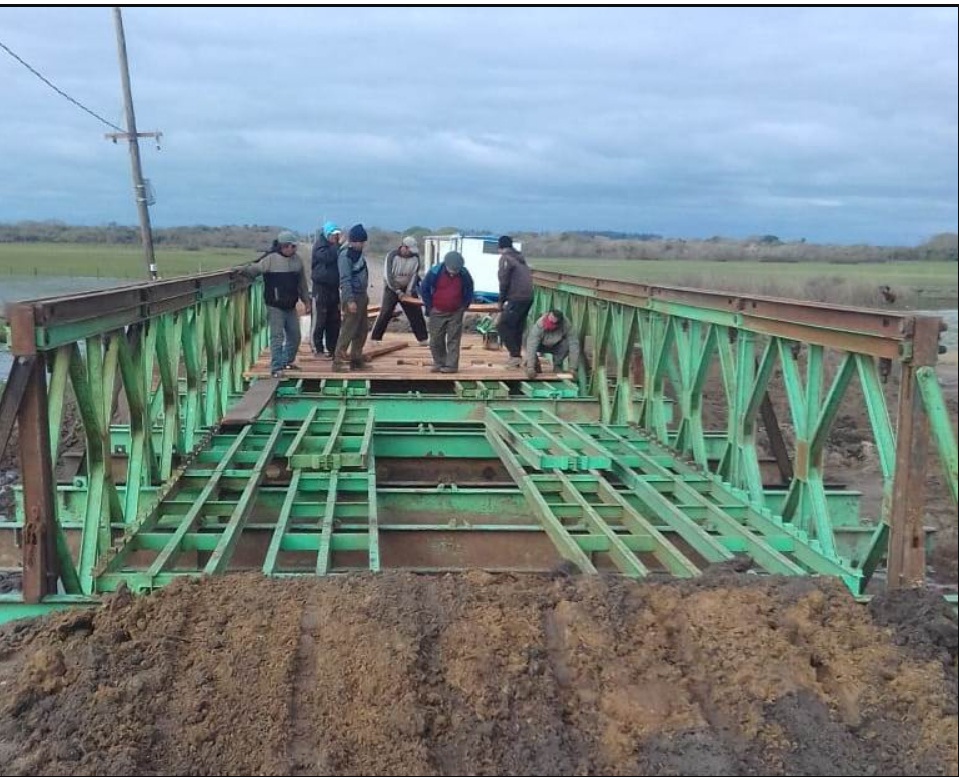 El puente Bailey de San Isidro se encuentra habilitado