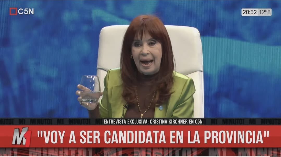 Cristina Kirchner confirmó que será candidata a legisladora bonaerense en la tercera sección electoral