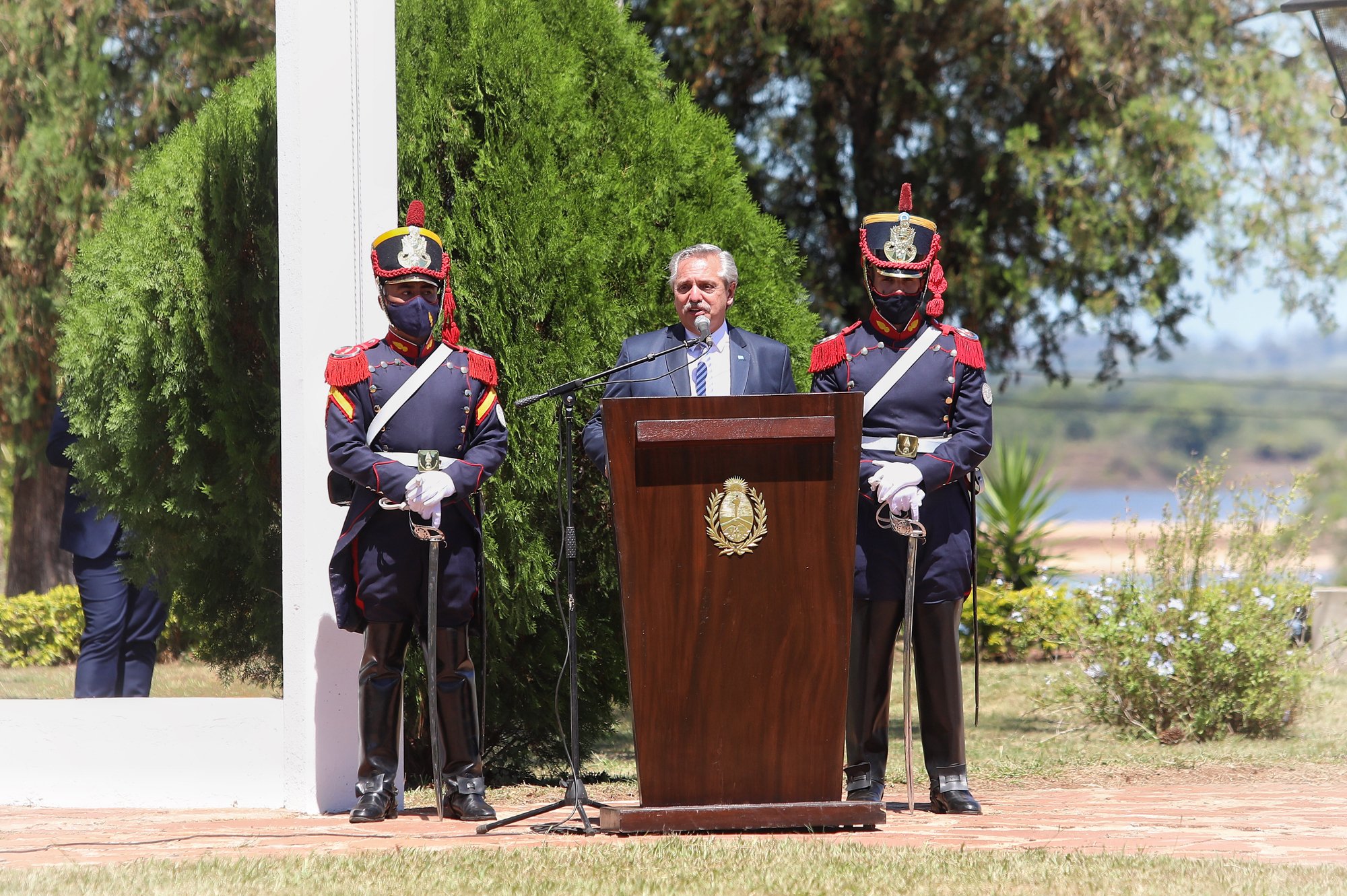 El presidente encabezó el acto por el aniversario del nacimiento de José de San Martín