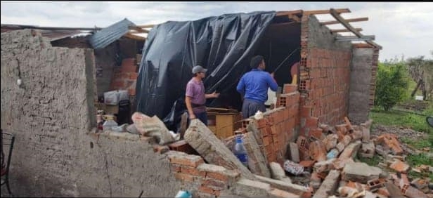 Todas las imágenes del temporal que afectó a localidades del interior de Corrientes