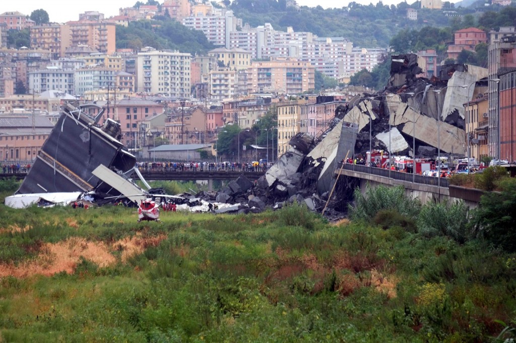 Cayó un puente en Italia y hasta ahora dejó 35 muertos