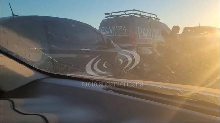 Se registró un cuádruple choque en cadena sobre Ruta Nacional 12