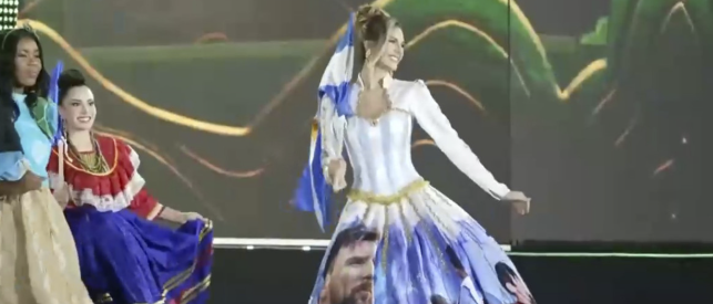 El vestido en homenaje a Messi que lució la representante argentina en la final de Miss Mundo 2026