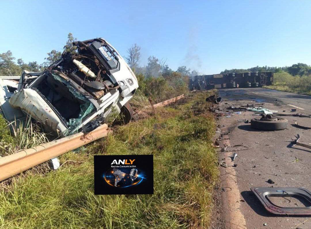 Colonia Liebig: choque entre dos camiones y un auto dejó un muerto en Ruta 14