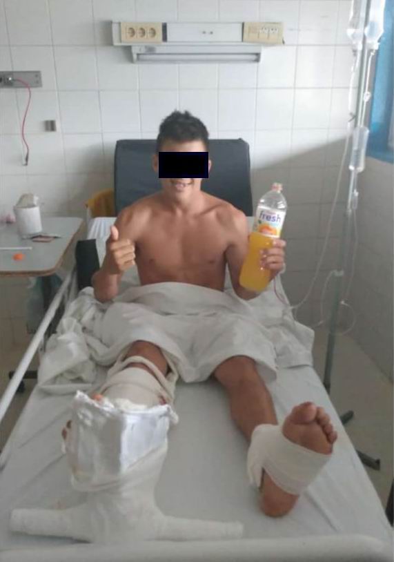 Ladrón baleado por policía lo amenazó desde el hospital
