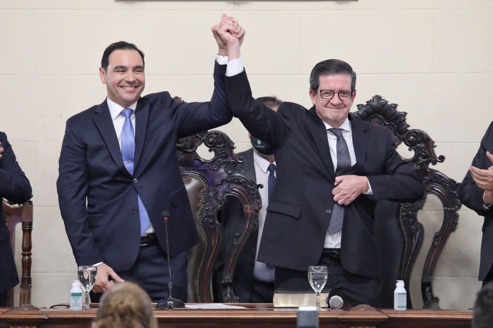 Gustavo Valdés inició su segundo mandato como gobernador de la provincia junto a Braillard Poccard