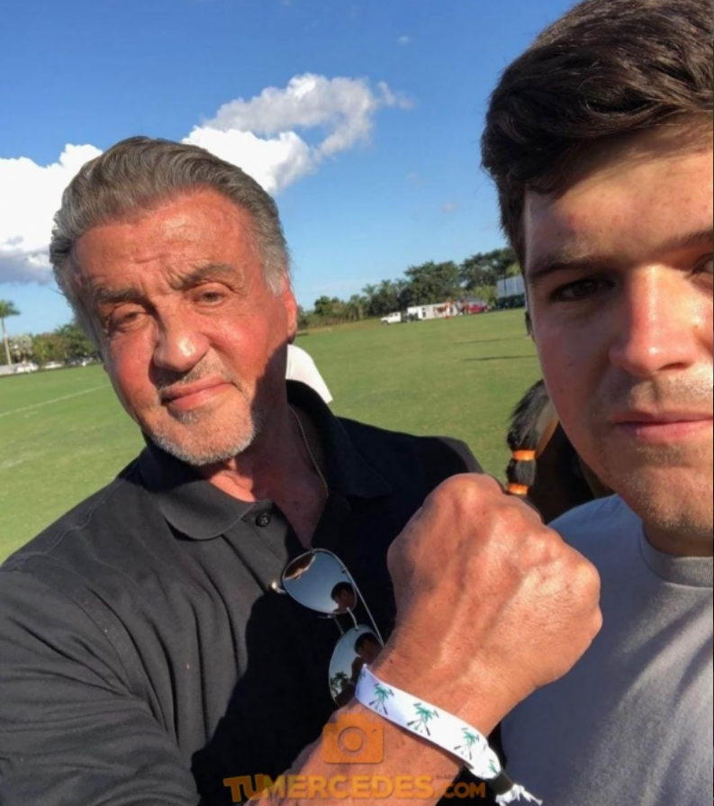 Un mercedeño se encontró con Sylvester Stallone