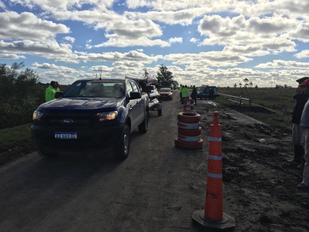 Volvieron a habilitar el paso por Ruta Nacional 12 Km. 1127