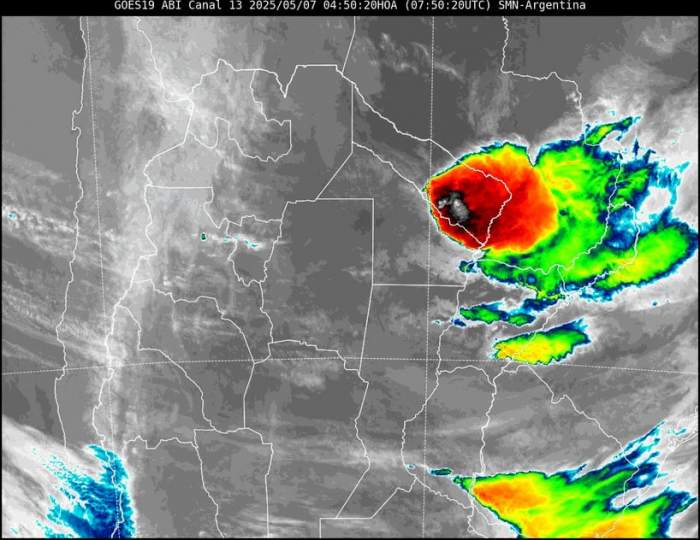 Persiste el alerta por tormentas para Capital y varias localidades