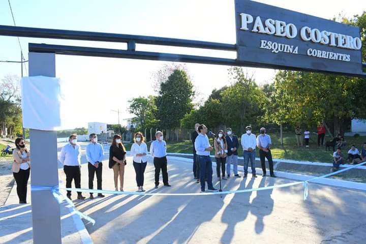 En Esquina, Valdés inauguró pavimento, desagües, iluminación y mejoras integrales en pos de la calidad de vida