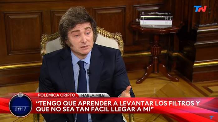 Milei tras el escándalo de las Cripto: "Yo no lo promocioné, yo lo difundí"