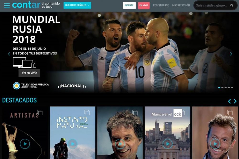 Nación lanzó Cont.ar, el "Netflix" gratuito para ver el mundial