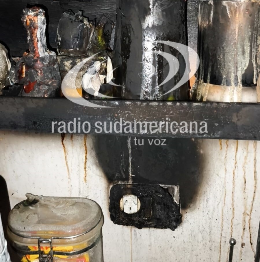Incendio por corto circuito en una vivienda de la localidad de Goya