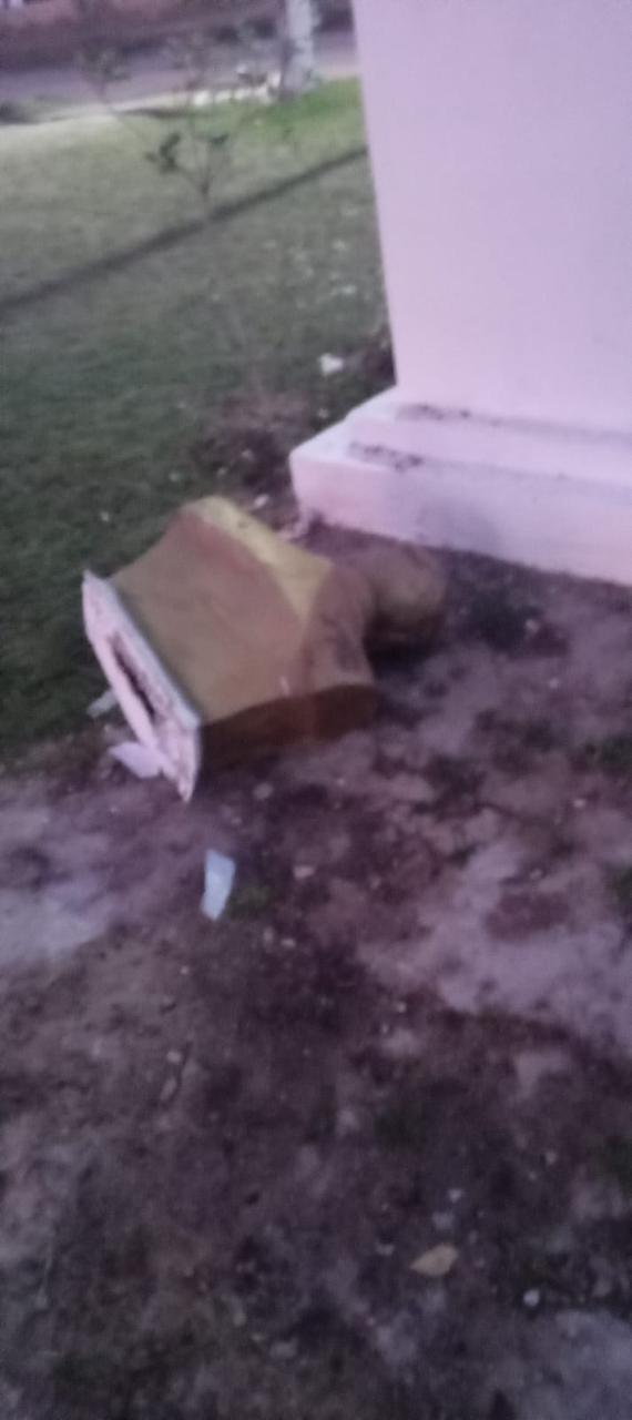 Repudio a un nuevo acto vandálico contra el busto de Manuel Belgrano en Esquina