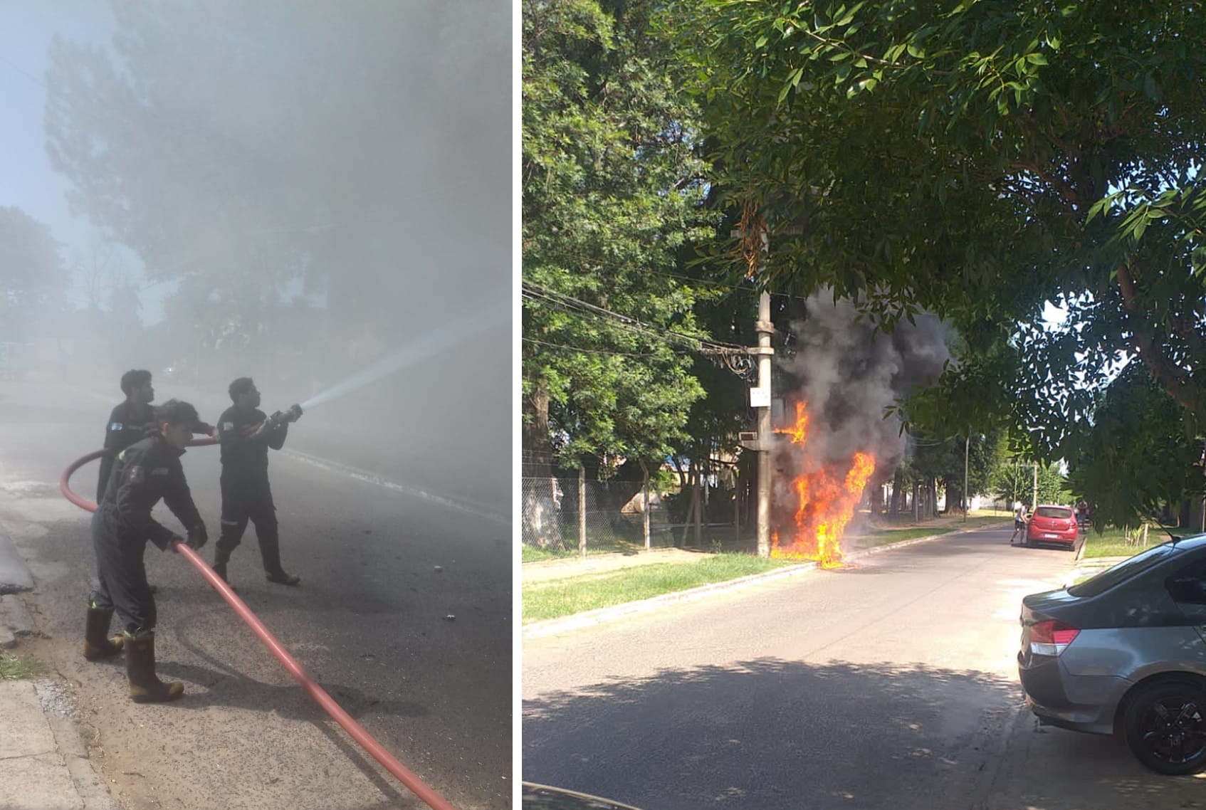 Bella Vista: Incendio en un transformador dejó sin luz a la ciudad