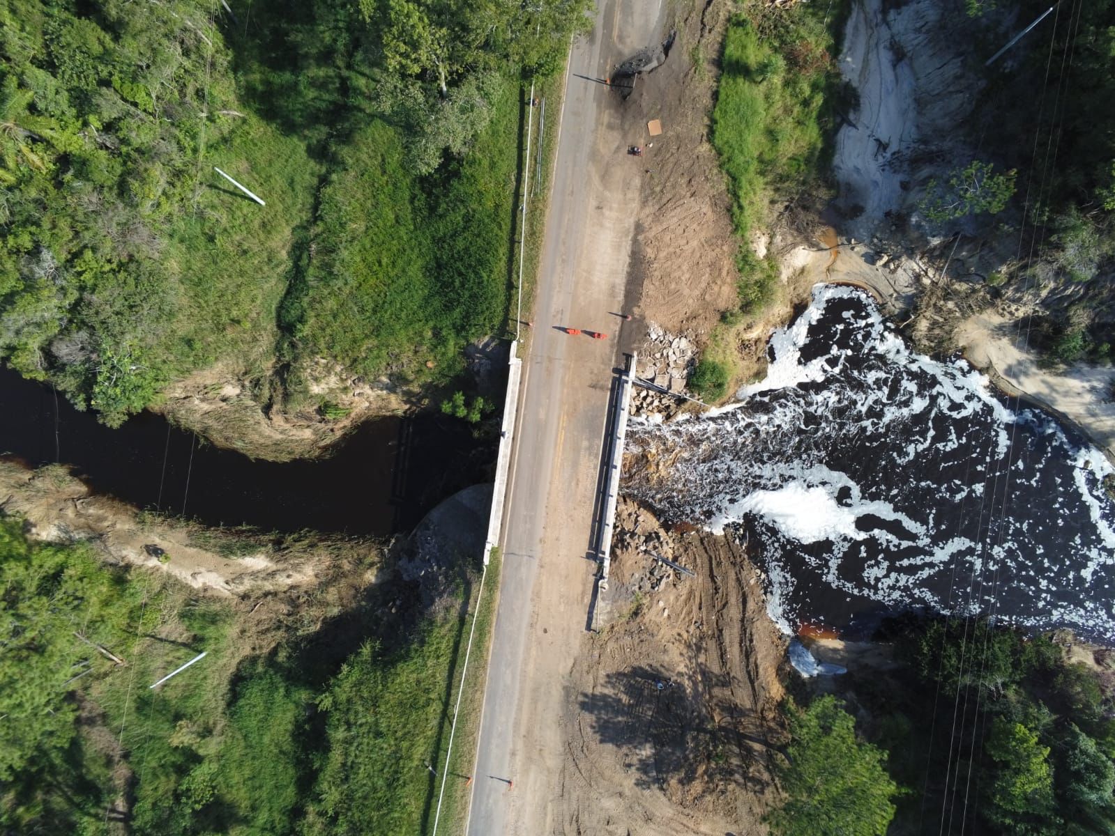 Ruta 12: habilitan el tránsito sobre el Arroyo Santa Lucia