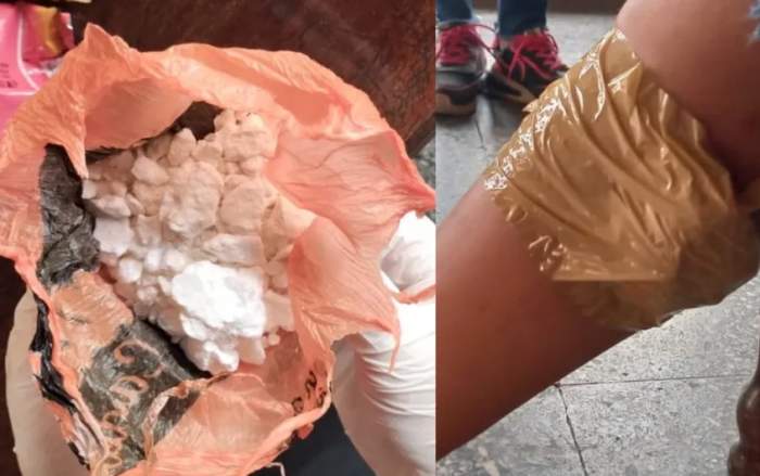 Se pegó cocaína con cinta e intentó viajar en un colectivo de larga distancia