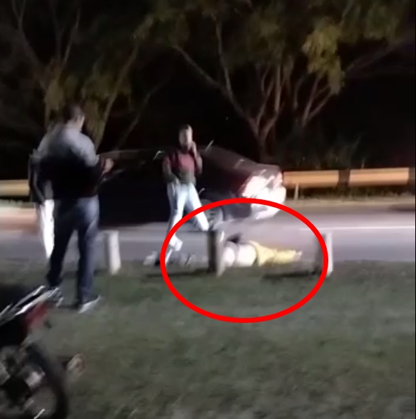 Peligrosa caravana de motos: murió un joven y su hijo de dos años