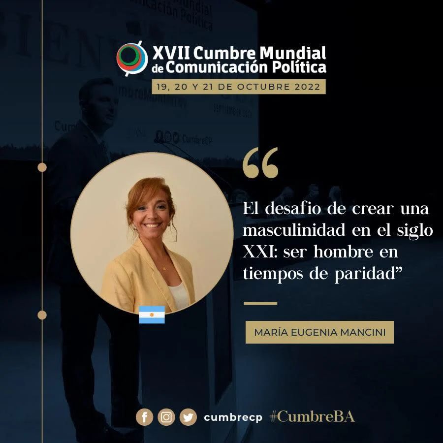 María Eugenia Macini en la XVII Cumbre Mundial de Comunicación Política 