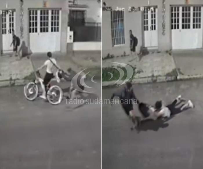 Motochorro tiró a una mujer de su bicicleta para robarle la mochila