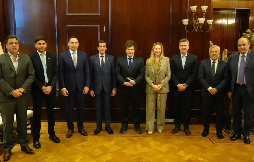 "Fue una reunión muy buena": Milei recibió a gobernadores de la UCR