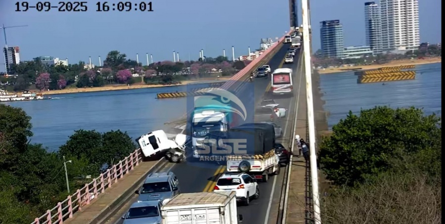 Impactante video: así fue momento del choque múltiple en el puente General Manuel Belgrano