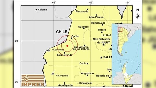 Salta tuvo un sismo de 5,1 de magnitud en la escala de Richter