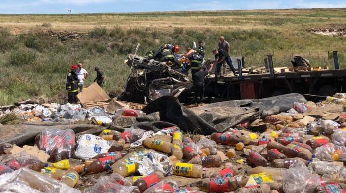 Saquearon mercadería de un camión que participó de un choque fatal